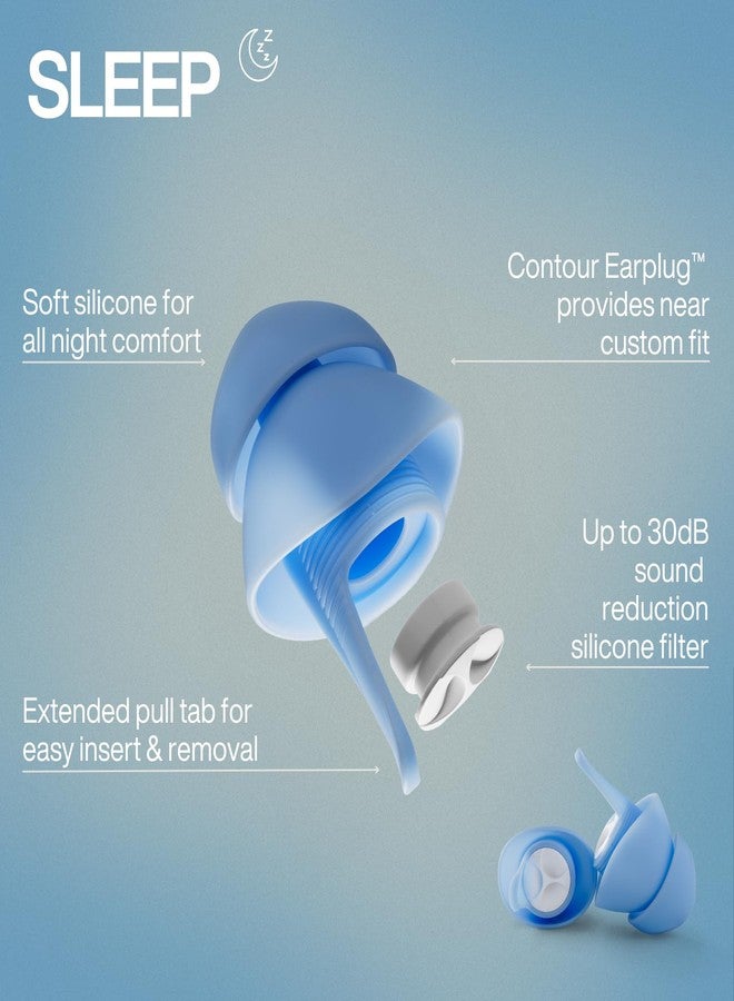 EARPEACE Ear Plugs for Sleeping - Noise Reduction Ear Plugs with Soft Silicone for Sleep & Night Comfort - Noise Cancelling up to 30dB, Sound Reduction Sleep Earplugs - 3 Sets, Standard Size With Case - Image 2